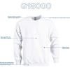 imageGildan Adult Fleece Crewneck Sweatshirt Style G18000 MultipackWhite 1pack
