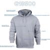 imageGildan Adult Fleece Hoodie Sweatshirt Style G18500 MultipackRoyal 1pack