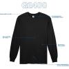 imageGildan Adult Ultra Cotton Long Sleeve TShirt Style G2400 MultipackBlack 10pack