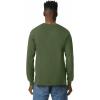 imageGildan Adult Ultra Cotton Long Sleeve TShirt Style G2400 MultipackMilitary Green 2pack