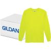 imageGildan Adult Ultra Cotton Long Sleeve TShirt Style G2400 MultipackSafety Green 72pack