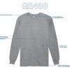 imageGildan Adult Ultra Cotton Long Sleeve TShirt Style G2400 MultipackSport Grey 2pack