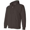 imageGildan Fleece Zip Hoodie Sweatshirt Style G18600 MultipackDark Chocolate 1pack