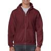imageGildan Fleece Zip Hoodie Sweatshirt Style G18600 MultipackMaroon