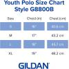 imageGildan Kids DryBlend Short Sleeve Polo Style G8800b 3PackSport Grey