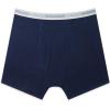 imageGildan Mens Underwear Boxer Briefs MultipackMixed Blue 5pack  Shorter Length