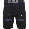 imageGildan Mens Underwear Cotton Stretch Boxer Briefs MultipackBlack Soot 4pack  Long Leg