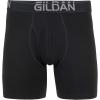imageGildan Mens Underwear Cotton Stretch Boxer Briefs MultipackBlack Soot 5pack  Regular Leg