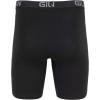 imageGildan Mens Underwear Cotton Stretch Boxer Briefs MultipackBlack SootSlate Blue 4pack  Long Leg