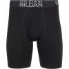 imageGildan Mens Underwear Cotton Stretch Boxer Briefs MultipackBlack SootSlate Blue 4pack  Long Leg