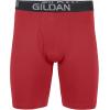 imageGildan Mens Underwear Cotton Stretch Boxer Briefs MultipackBlue CoveHawaiian BlueHeather Red Mark 4pack  Long Leg