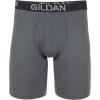 imageGildan Mens Underwear Cotton Stretch Boxer Briefs MultipackHeather Dark GreyGreen MidnightBlk 4pack  Long Leg