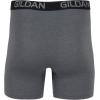 imageGildan Mens Underwear Cotton Stretch Boxer Briefs MultipackHthr Dark GreyHthr NavyShapesBlue 5pack  Regular Leg