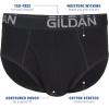 imageGildan Mens Underwear Cotton Stretch Briefs 5PackBlack SootHeather Dark GreyGrey Flannel 5pack