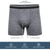 imageGildan Performance Mens Driftknit Modern Underwear 2PackCaviar HtrGrey Violet Heather Trunk