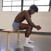 imageGildan Performance Mens Driftknit Modern Underwear 2PackCaviar HtrGrey Violet Heather Trunk