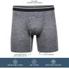 imageGildan Performance Mens Driftknit Modern Underwear 2PackGrey Violet HtrBlue Sapphire Boxer Brief