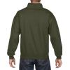 imageGildan Unisex Adult Fleece QuarterZip Cadet Collar Sweatshirt Style G18800Moss