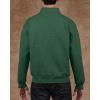 imageGildan Unisex Adult Fleece QuarterZip Cadet Collar Sweatshirt Style G18800Russet