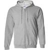 imageGildan Unisex Adult Fleece QuarterZip Cadet Collar Sweatshirt Style G18800Sport Grey