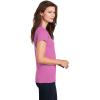 imageGildan Womens Heavy Cotton VNeck TShirt 2Pack1 Azalea  1 Black