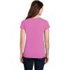 imageGildan Womens Heavy Cotton VNeck TShirt 2Pack1 Azalea  1 Black
