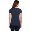 imageGildan Womens Heavy Cotton VNeck TShirt 2Pack1 Navy  1 Heliconia