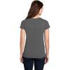 imageGildan Womens Heavy Cotton VNeck TShirt 2PackAzaleacharcoal