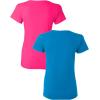 imageGildan Womens Softstyle Cotton TShirt Style G64000l Multipack1 Heliconia  1 Sapphire