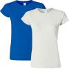 imageGildan Womens Softstyle Cotton TShirt Style G64000l MultipackAsh Grey