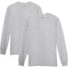 imageGildan Adult Heavy Cotton Long Sleeve TShirt Style G5400 2PackSport Grey