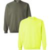 imageGildan Adult Softstyle Crewneck Sweatshirt Style GSF000Militarysafety Green