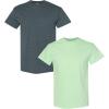 (1) Dark Heather + (1) Mint Green