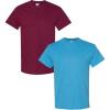 (1) Maroon + (1) Heather Sapphire