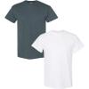Dark Heather-white