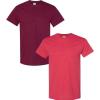 Maroon-heather Red