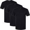 imageGildan Mens Cotton Stretch TShirts MultipackBlack Soot Crew 3pack
