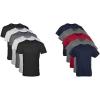 imageGildan Mens Crew TShirts Multipack Style G1100Assorted BlackGrey  NavyCharcoalRed 5pack
