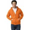 imageGildan Mens Full Zip Hooded SweatshirtSafety Orange 1pack