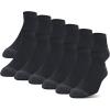 imageGildan Mens Polyester Half Cushion Low Cut Socks 12packBlack
