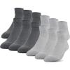imageGildan Mens Polyester Half Cushion Low Cut Socks 12packGrey