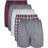 imageGildan Mens Underwear Boxers MultipackMixed RedGrey 5pack