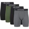 Black Soot/Heather Dark Grey/Green Midnight (4-pack  Long Leg)