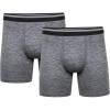 imageGildan Performance Mens Driftknit Modern Underwear 2PackCaviar Heather Trunk