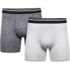 imageGildan Performance Mens Driftknit Modern Underwear 2PackCaviar HtrGrey Violet Heather Trunk
