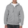 imageGildan Unisex Adult Fleece QuarterZip Cadet Collar Sweatshirt Style G18800Sport Grey