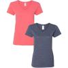 (1) Coral Silk + (1) Heather Navy