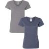 (1) Graphite Heather + (1) Heather Navy