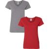 (1) Graphite Heather + (1) Red
