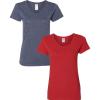 (1) Heather Navy + (1) Red